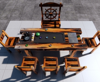 Chinese Style Leisure Table And Chair-ID:759932993