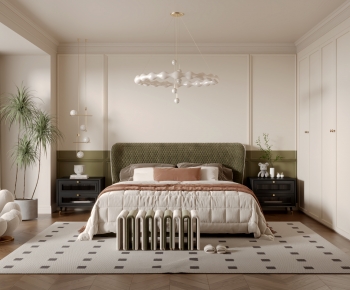 Simple European Style Bedroom-ID:943753962