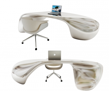 现代创意经理办公桌椅-ID:700346951