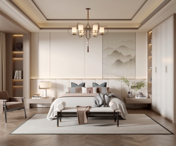 New Chinese Style Bedroom-ID:431075101