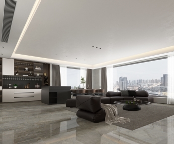 Modern A Living Room-ID:489950905