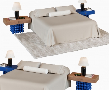Modern Double Bed-ID:124220849