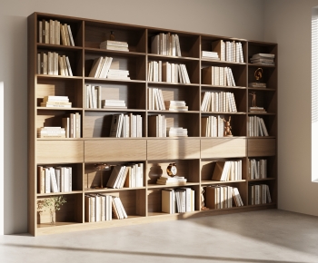 Modern Wabi-sabi Style Bookcase-ID:146527051