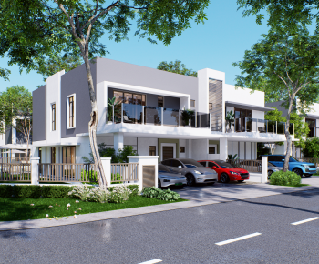 Modern Double Townhouse-ID:761178977