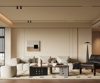 Modern Wabi-sabi Style A Living Room-ID:311697968
