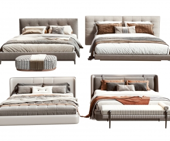 Modern Double Bed-ID:740535973