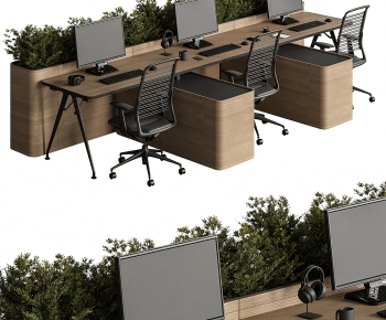 Modern Office Desk And Chair-ID:332901007