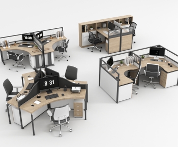 Modern Office Desk And Chair-ID:554816013