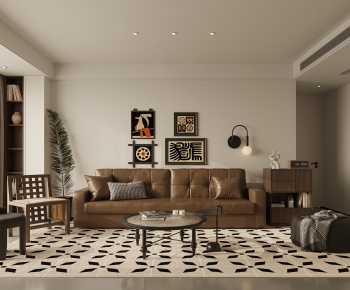 Wabi-sabi Style A Living Room-ID:341079002
