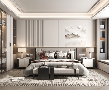 New Chinese Style Bedroom-ID:728701114