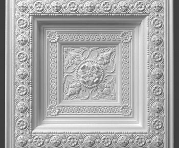 European Style Plaster Carved Top Plate-ID:330877074