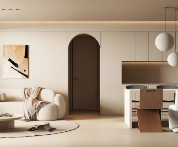 Wabi-sabi Style A Living Room-ID:755896092