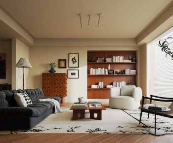 Wabi-sabi Style A Living Room-ID:793704993