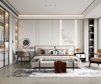 New Chinese Style Bedroom-ID:419481049