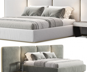 Modern Double Bed-ID:401284935