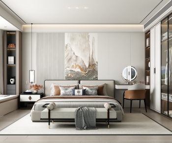 New Chinese Style Bedroom-ID:370506055