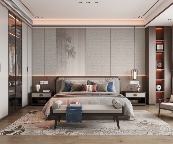 New Chinese Style Bedroom-ID:543502099
