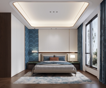New Chinese Style Bedroom-ID:716973072