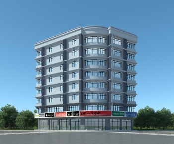 Modern Appearance Of Commercial Building-ID:717164041