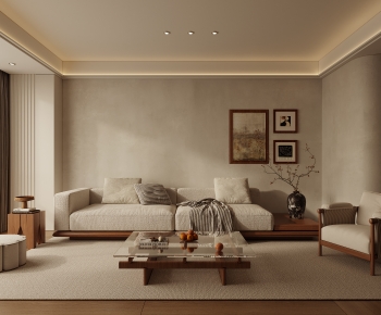 Wabi-sabi Style A Living Room-ID:854110003