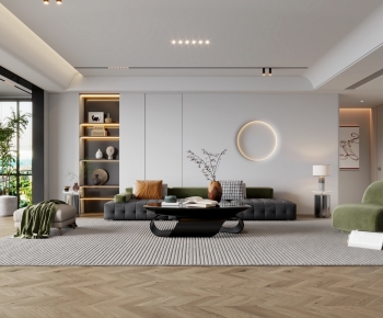 Modern A Living Room-ID:365823985