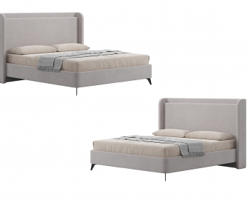 Nordic Style Double Bed-ID:347714901