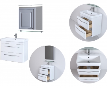 Nordic Style Bathroom Cabinet-ID:643377072
