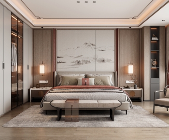 New Chinese Style Bedroom-ID:930582057