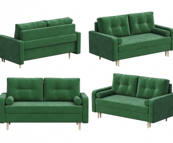 北欧绿色双人沙发-ID:510065081