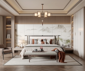 New Chinese Style Bedroom-ID:230380064