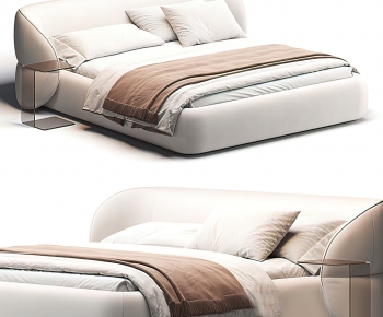 Modern Double Bed-ID:605900052