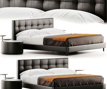 Modern Double Bed-ID:394922977
