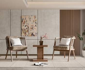 Modern Wabi-sabi Style Lounge Chair-ID:489595896