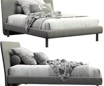 Modern Double Bed-ID:873023993