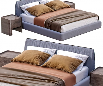 Modern Double Bed-ID:584759778