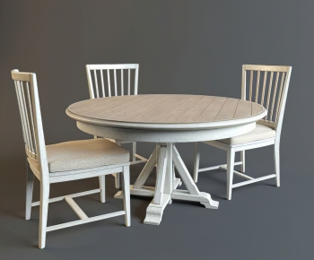 American Style Dining Table And Chairs-ID:572604898