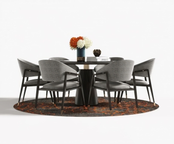 Modern Dining Table And Chairs-ID:747312076