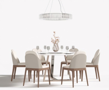 Modern Dining Table And Chairs-ID:371063958