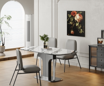 Modern Dining Table And Chairs-ID:706684113