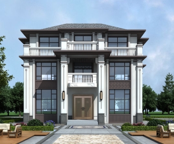 New Chinese Style Detached Villa-ID:665101059