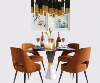 Modern Dining Table And Chairs-ID:616672049