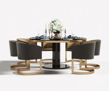 Modern Dining Table And Chairs-ID:807749035