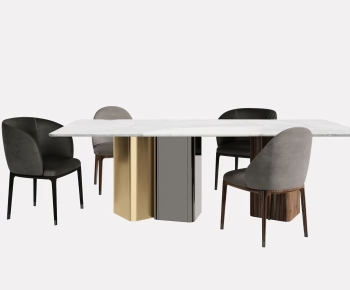 Modern Dining Table And Chairs-ID:637550413