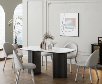 Modern Dining Table And Chairs-ID:770282031