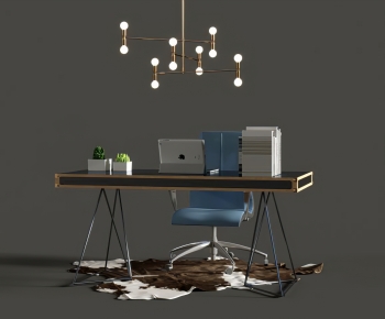 Modern Computer Desk And Chair-ID:106024031