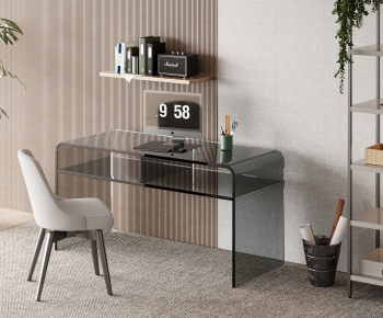 Modern Computer Desk And Chair-ID:733263028
