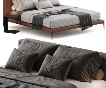 Nordic Style Double Bed-ID:626455079