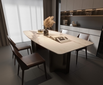 Modern Dining Table And Chairs-ID:909829173