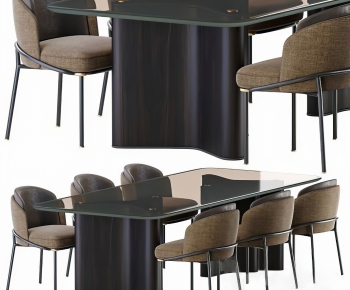 Modern Dining Table And Chairs-ID:670394907