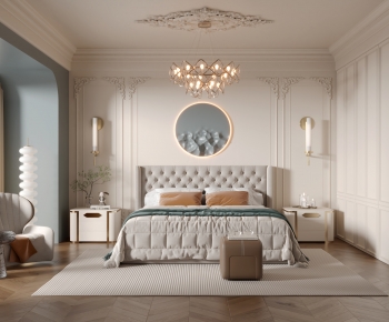 Simple European Style Bedroom-ID:574827913